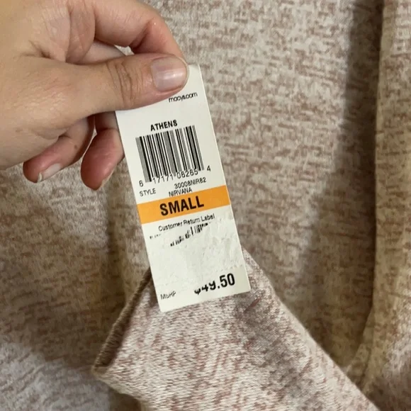 Bar III v neck long sleeve layered shirt sweater New small - Picture 2 of 6